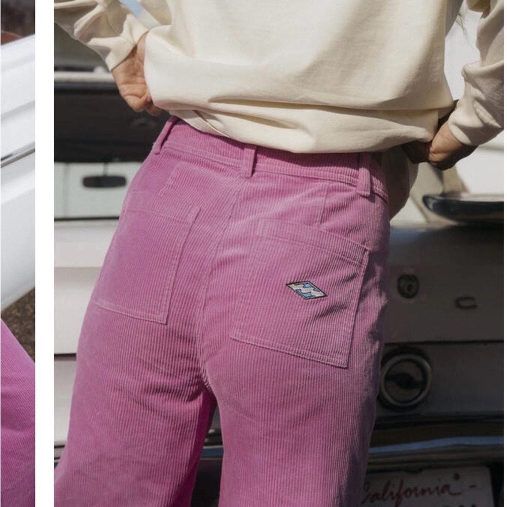 Billabong Pink Corduroy Trousers